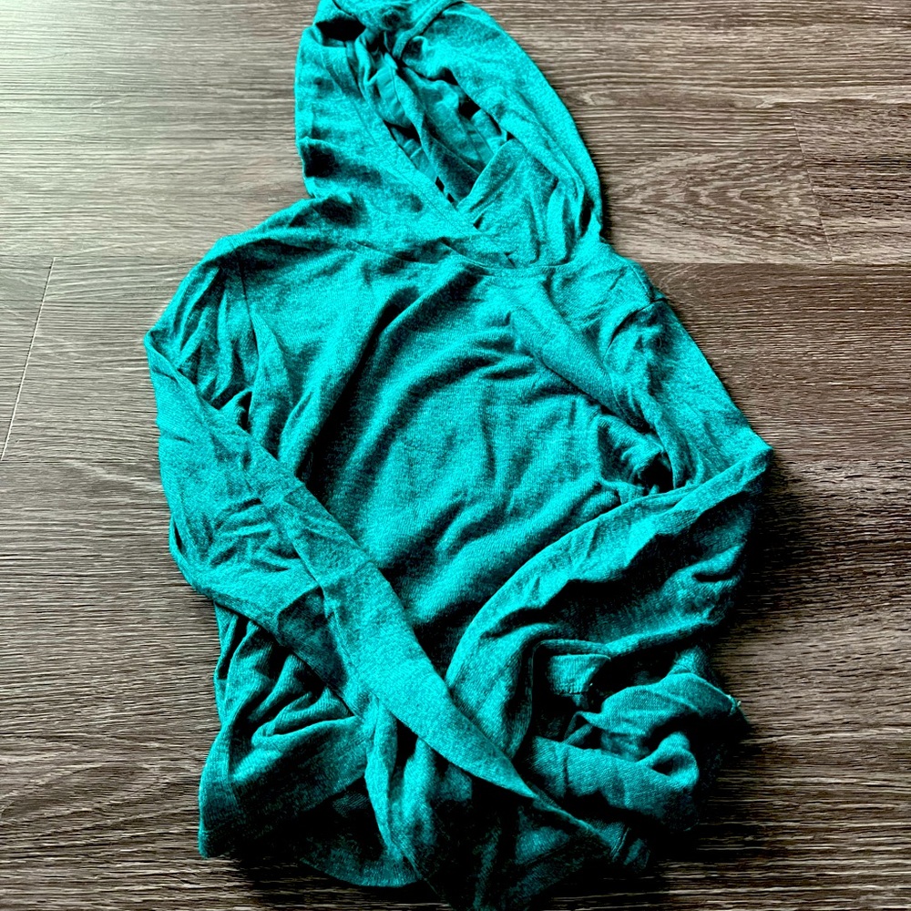 Girls Teal Hoodie size 6/6x